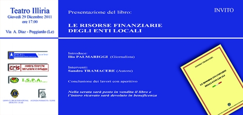 "Le risorse finanziarie degli enti locali" il nuovo libro...