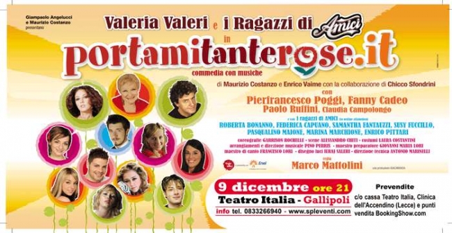 Gallipoli aspetta i ragazzi di Amici con Valeria Valeri per il...
