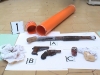 Galatina, rinvenute armi all'interno di un tubo in plastica...