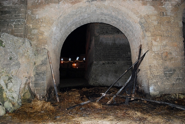 Incendio al Presepe Vivente presso il Castello di Copertino