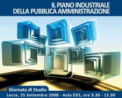 Il Piano Industriale della Pubblica Amministrazione - Universita' del...