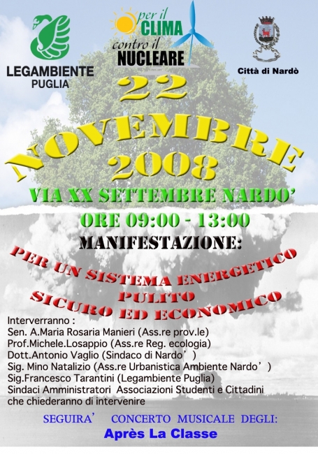 Nardo', manifestazione contro il nucleare
