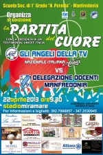 Partita del cuore a Manfredonia. In campo il 22 aprile