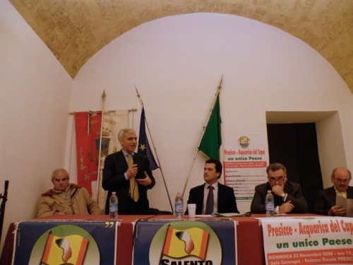 Pdl, incontro per promuovere un referendum di unificazione Presicce -...